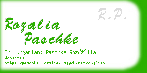 rozalia paschke business card